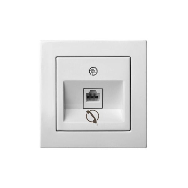 Розетка телефонная одинарная (RJ11) Liregus Epsilon 28-030