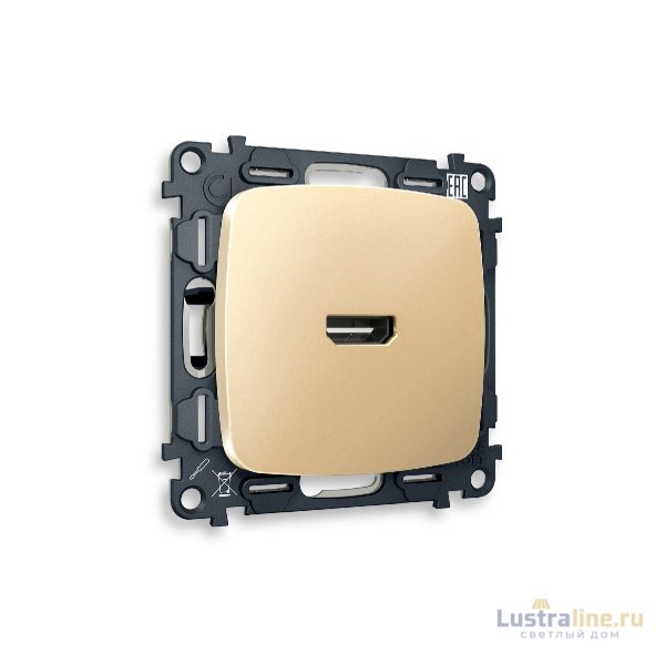 Комплект механизма розетки HDMI 2.0 40V/500mA 2.0GHz 5-18Gbit/s Ambrella Volt Omega MO614010
