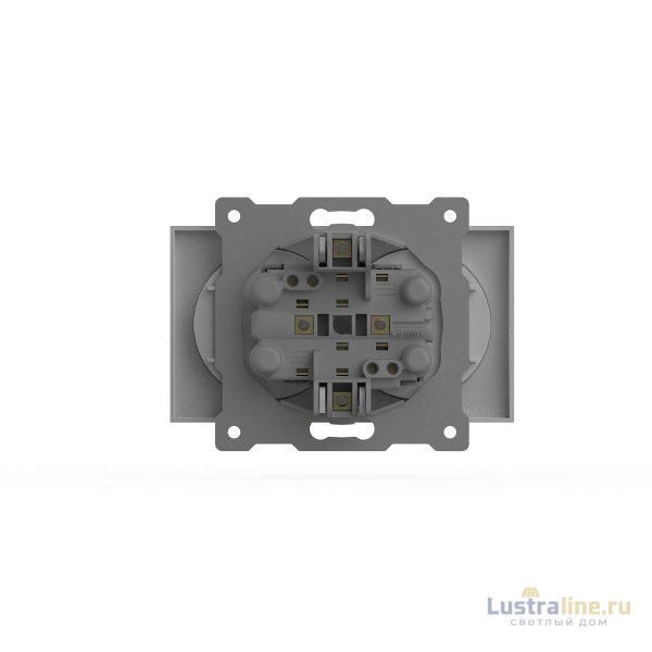 Розетка двухместная без заземления ELBI Zena Vega 609-015600-908