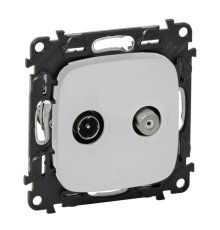 Розетка TV-SAT Legrand Valena Allure алюминий 753958