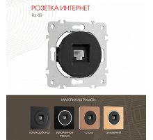 Розетка RJ45 Arte Milano 202.45-1.black