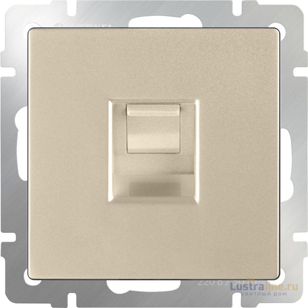 Розетка Werkel Ethernet RJ-45 шампань W1181011 4690389157479