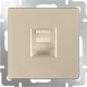 Розетка Werkel Ethernet RJ-45 шампань W1181011 4690389157479