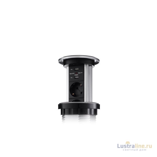 Сенсорный блок розеток LK (3 секции и 2 USB) Mebax 00-00001183