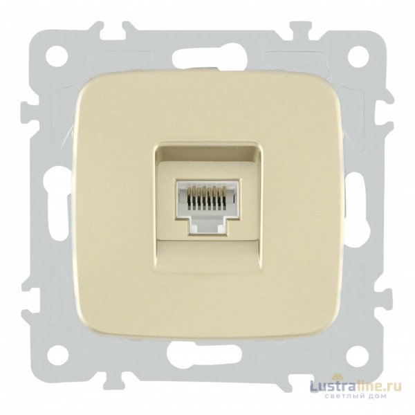Розетка RJ45 Arte Milano 205.45-1.shampan