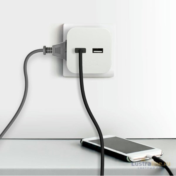 Разветвитель электрический Эра SP-2-USB-W Б0049531