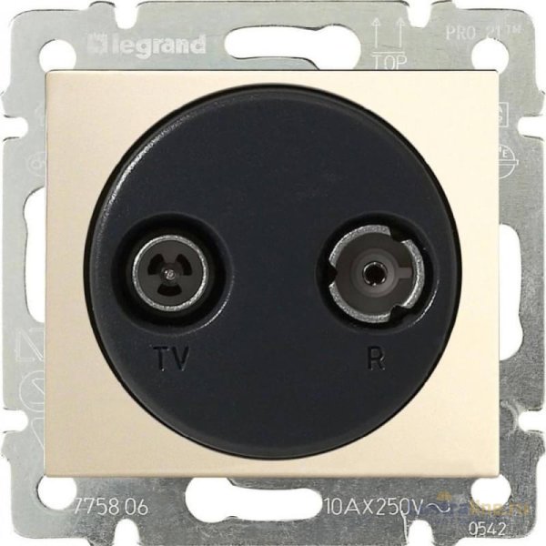Розетка TV-R оконечная Legrand Valena слоновая кость 774333