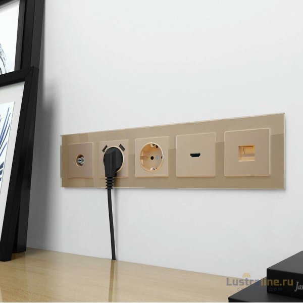 Накладка Werkel для розетки HDMI шампань WL11-HDMI-CP 4690389124518 a040908