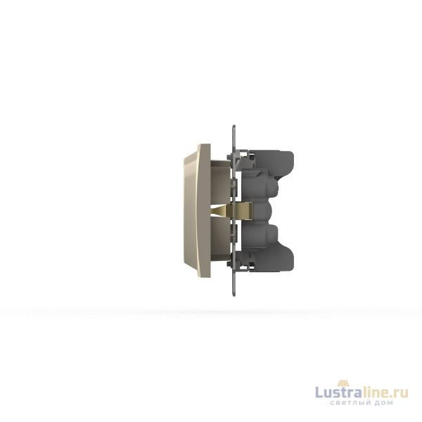 Розетка двухместная с заземлением ELBI Zena Vega 609-010300-907
