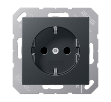 Розетка 2K+З со шторками Jung A1520BFKIANM