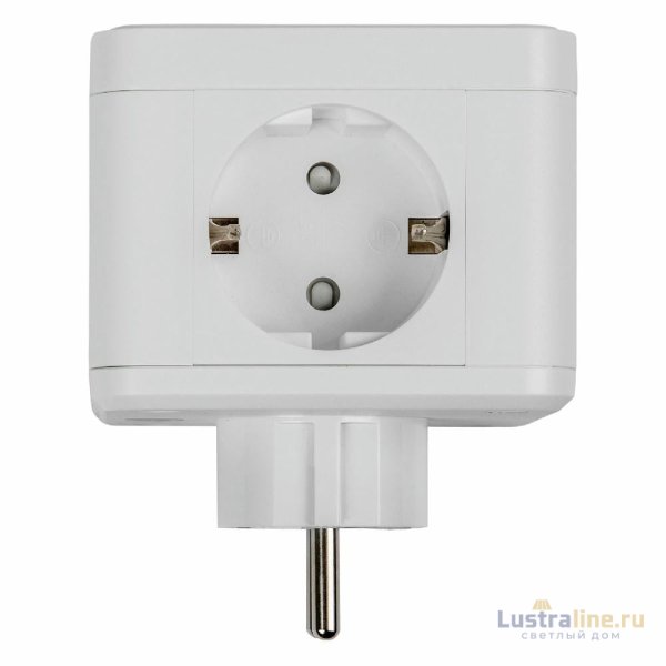 Разветвитель сетевой с выключателем Uniel S-GES2-16SBUC WHITE UL-00011245