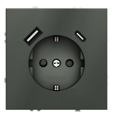 Розетка с USB, A+C Voltum S70 VLS040506