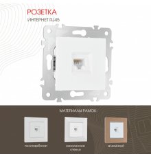 Розетка RJ45 Arte Milano 203.45-1.white