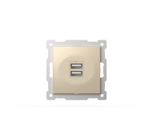 Розетка USB 5V 2,1A 2-я ELBI Zena Vega 609-012500-143