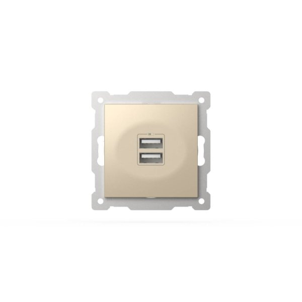 Розетка USB 5V 2,1A 2-я ELBI Zena Vega 609-012500-143