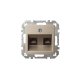 Розетка компьютерная двойная (2хRJ45) Liregus Epsilon 28-3162