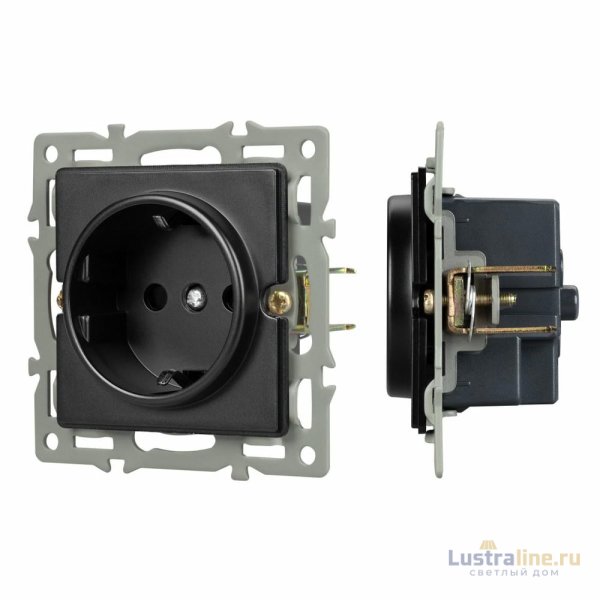 Механизм электрической розетки Arlight SCT-GP-MEU-PL-BK (250V, 16A) 043740