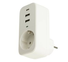 Сетевой фильтр 1-местный с/з Stekker Nova HM81-11-1 50142 Сетевой фильтр 1-местный с/з Stekker Nova HM81-11-1 50142