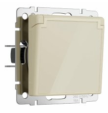 Розетка с заземлением, крышкой и шторками Werkel 4690389197109 W1171243 a064062
