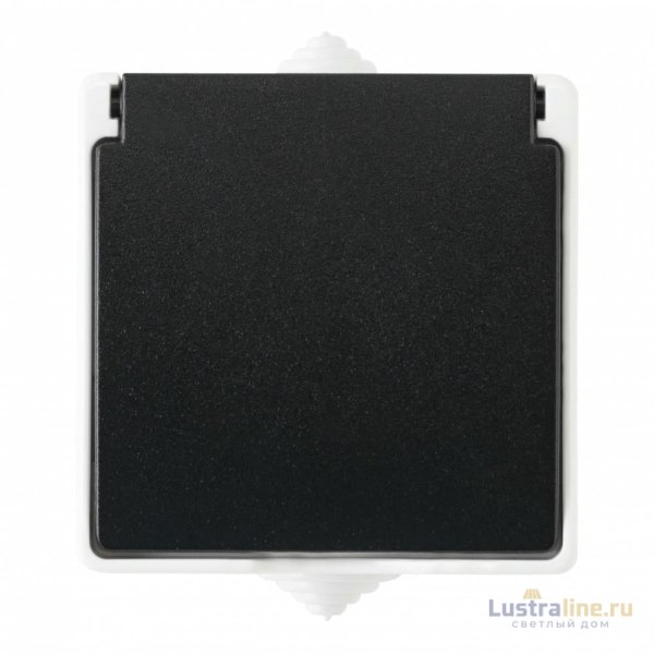 Розетка с заземлением и шторками Arte Milano 309.40-1.grey