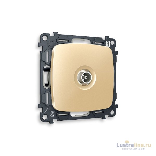 Комплект механизма TV розетки оконечной 50-870 MHz 1dB Ambrella Volt Omega MO613010