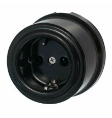 Розетка с заземляющим контактом Bironi Лизетта B1-101-03