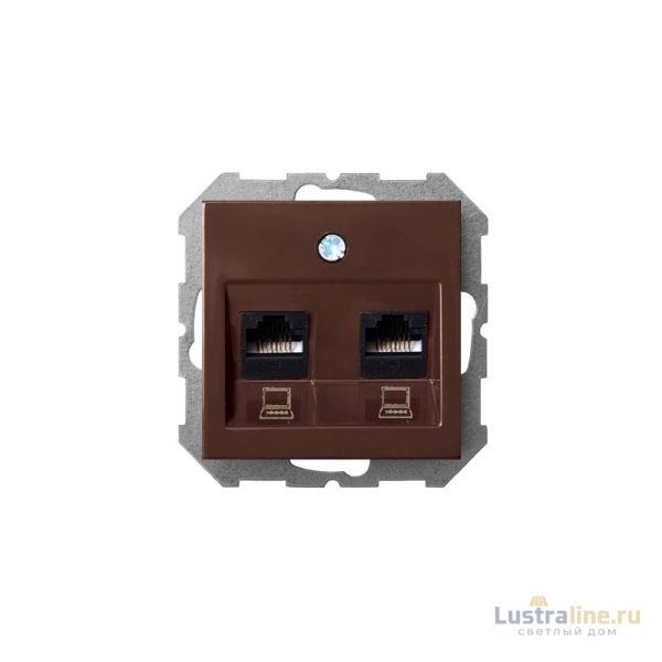 Розетка компьютерная двойная (2хRJ45) Liregus Epsilon 28-1451
