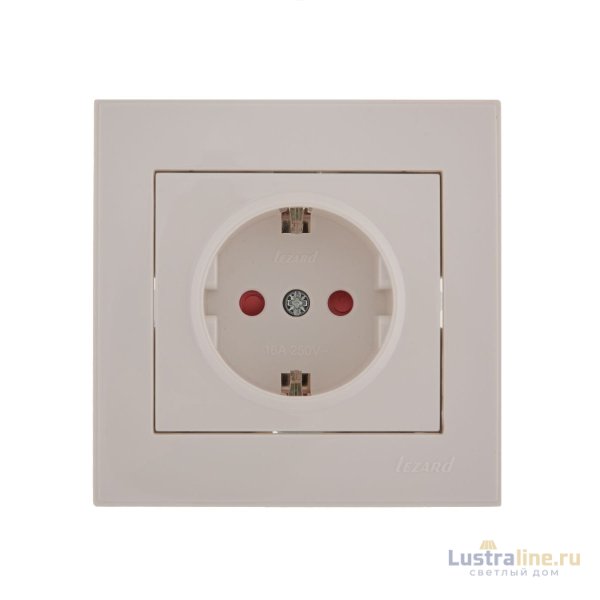 Розетка с защитой от детей Lezard Rain 703-0202-124