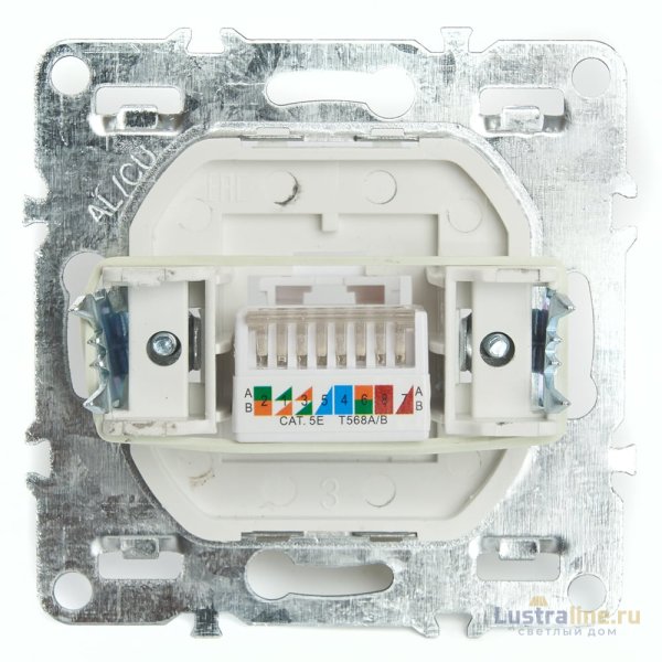 Розетка компьютерная 1-местная RJ-45 Stekker Эрна PST00-9107-03 49151
