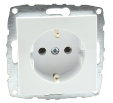 Розетка с заземлением Mono Electric Despina-Larissa 16А 250В белый 500-001921-117