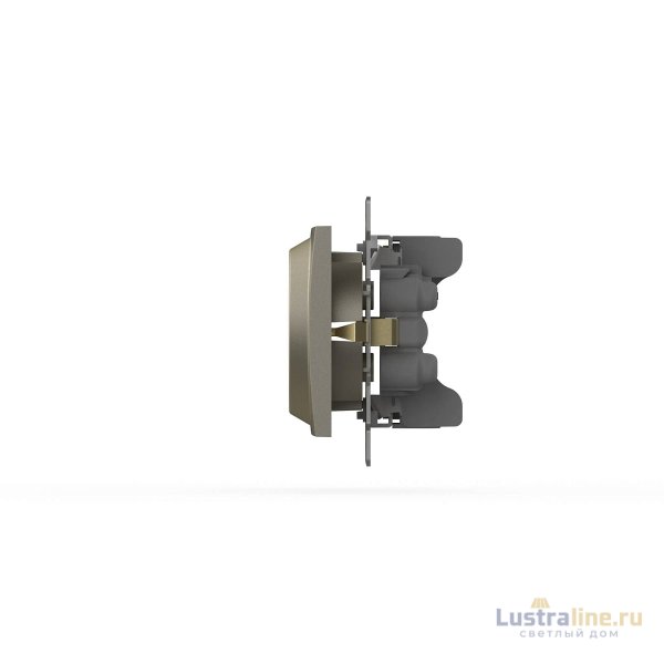 Розетка двухместная с заземлением ELBI Zena Vega 609-011400-907 Розетка двухместная с заземлением ELBI Zena Vega 609-011400-907