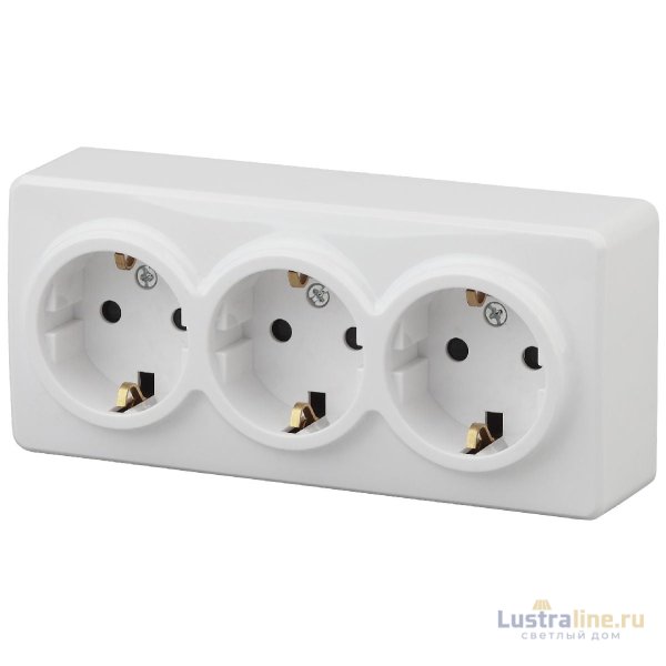 Розетка 2P+E Schuko Эра 11-2208-01 Б0020700