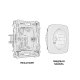 Комплект механизма розетки с/з на винтовых зажимах Ambrella Volt Omega MO656010