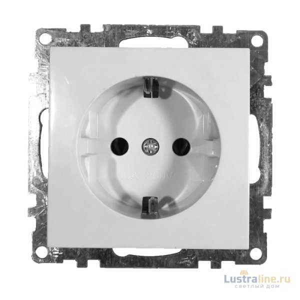 Розетка 1-местная Stekker GLS16-7110-01 250В 16А с защитной шторкой 39304