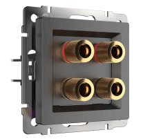 Акустическая розетка Werkel (графит рифленый) W1185004 4690389158698