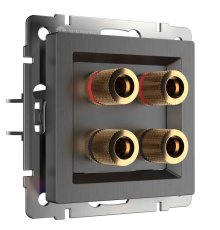 Акустическая розетка Werkel (графит рифленый) W1185004 4690389158698