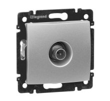 Розетка TV проходная Legrand Valena алюминий 770131