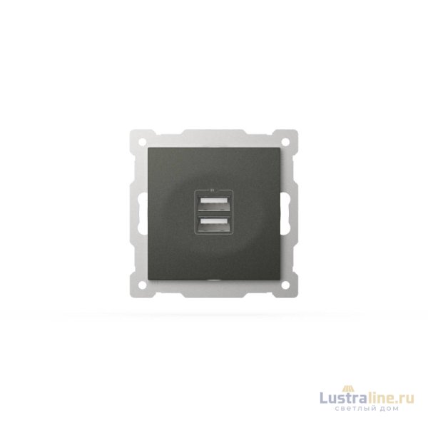 Розетка USB 5V 2,1A 2-я ELBI Zena Vega 609-011100-143