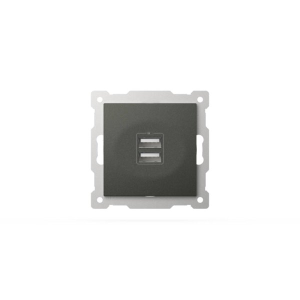 Розетка USB 5V 2,1A 2-я ELBI Zena Vega 609-011100-143