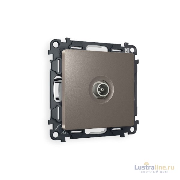 Комплект механизма TV розетки проходной 5-1000 MHz 4dB Ambrella Volt Alfa MA643030