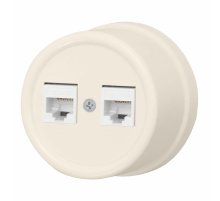 Розетка RJ45 Bironi Лизетта B1-302-04
