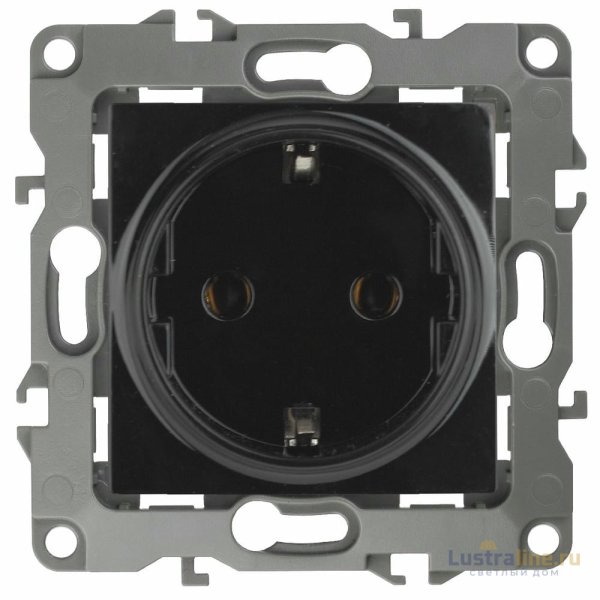 Розетка 2P+E Schuko со шторками Эра 12-2102-06 Б0014692