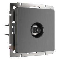 ТВ-розетка оконечная Werkel графит рифленый W1183004 4690389158681