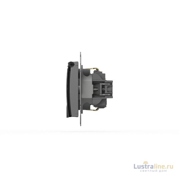 Розетка с крышкой и заземлением ELBI Zena Vega 609-011000-218