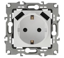 Розетка Эра Elegance 2P+E 16A-250В с защитной шторкой и 2xUSB 5В-3А 14-4109-01 Б0047867
