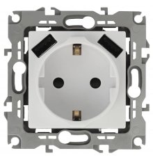 Розетка Эра Elegance 2P+E 16A-250В с защитной шторкой и 2xUSB 5В-3А 14-4109-01 Б0047867