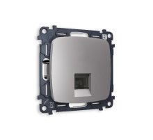 Комплект механизма компьютерной розетки RJ-45(8P8C) CAT6 со шторкой Ambrella Volt Omega MO512010