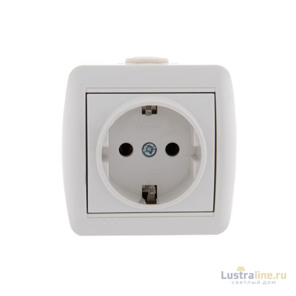 Розетка с/з Lezard Nata 710-0200-122