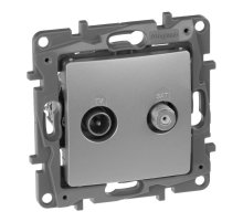 Розетка TV-SAT Legrand Etika алюминий 672457