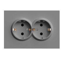 Розетка 2-местная с защитной шторкой Stekker Эмили RST16-5114-10 49960